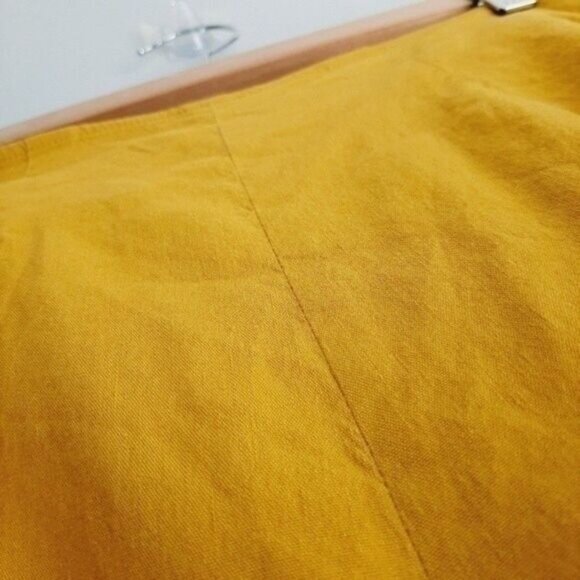 LEITH | Nordstrom Linen Blend High Waisted Yellow Shorts Sz S - Picture 8 of 11